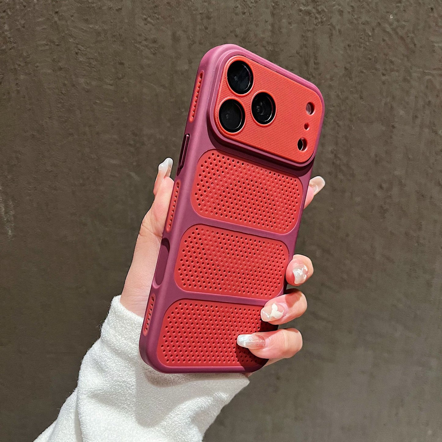 BreatheArmor · Mesh-Cooling Magnetic Matte Case