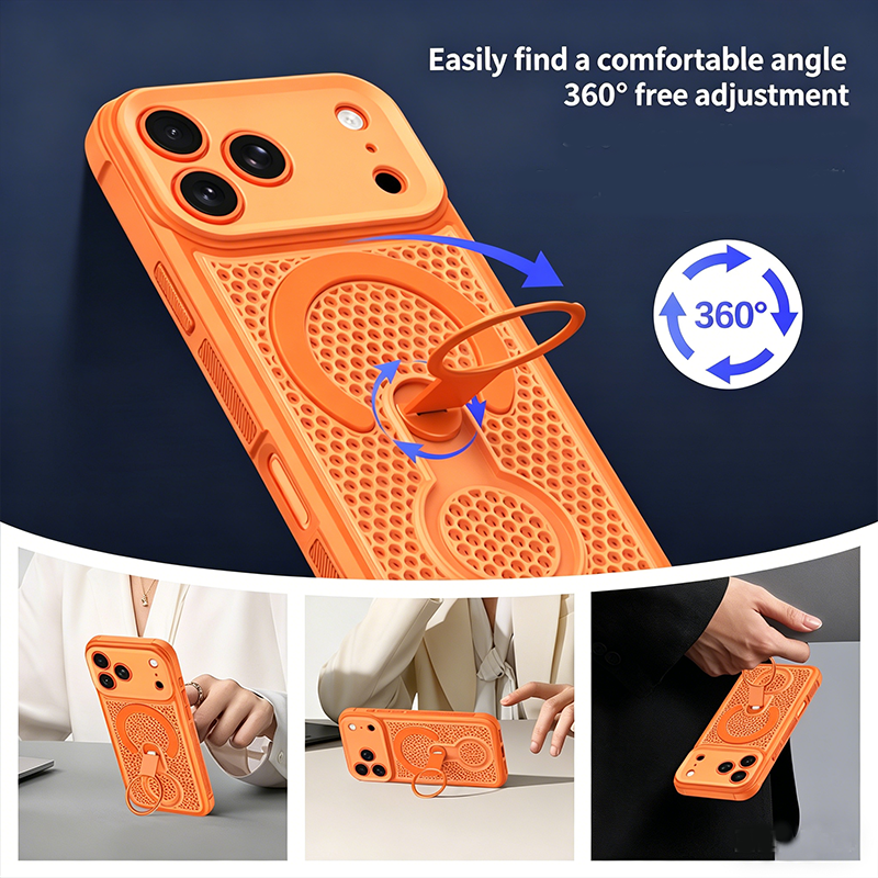 ArcticHoneycomb · 360° Magnetic Kickstand Cooling Case