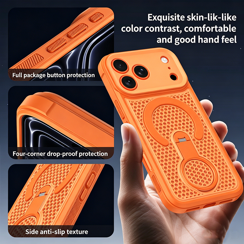 ArcticHoneycomb · 360° Magnetic Kickstand Cooling Case