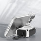 Auto Locking Earphone Case with Phone Stand Support and Quick Release Lid