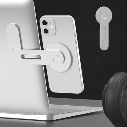 Magnetic Side Mount Clip – Phone Holder for Laptop Screen Extension & Sync Use