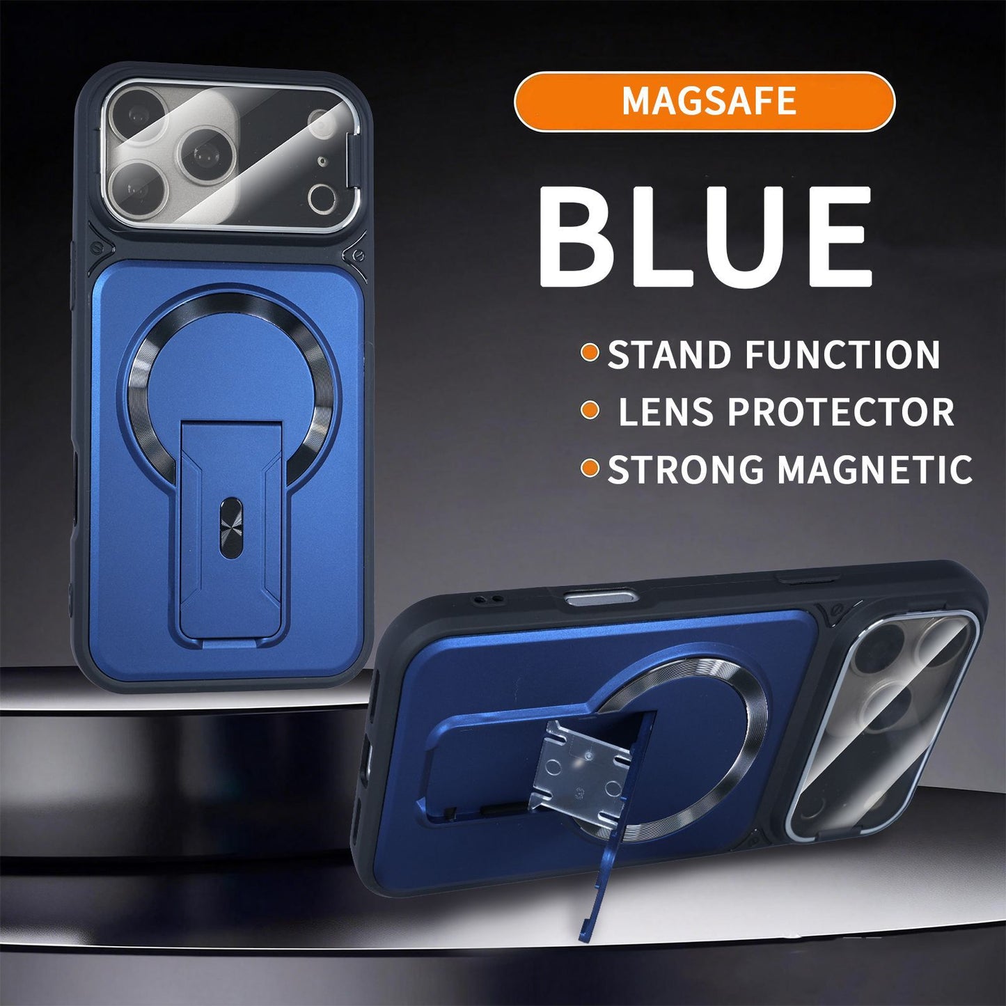StealthGrip · Skin-Feeling Magnetic Case with Invisible Stand