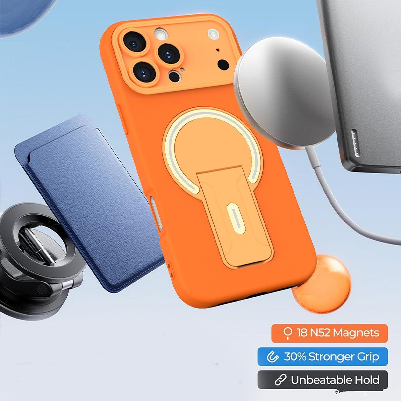DualArmor · Hidden Bracket Magnetic Silicone Case