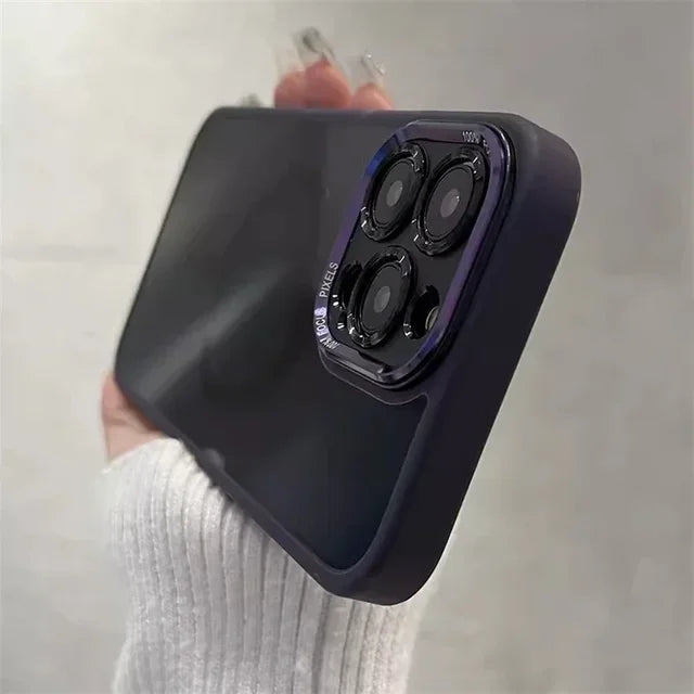 iPhone Silicone Magnetic Case: Rear Magnet, Shockproof & Durable